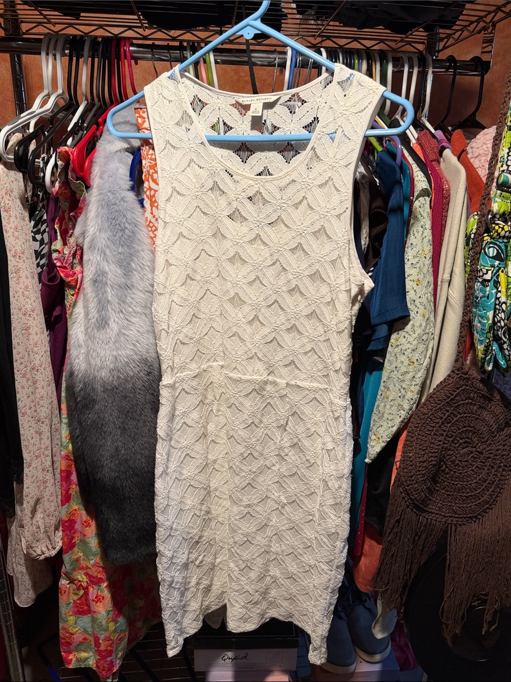 Banana Republic Lace Overlay Dress